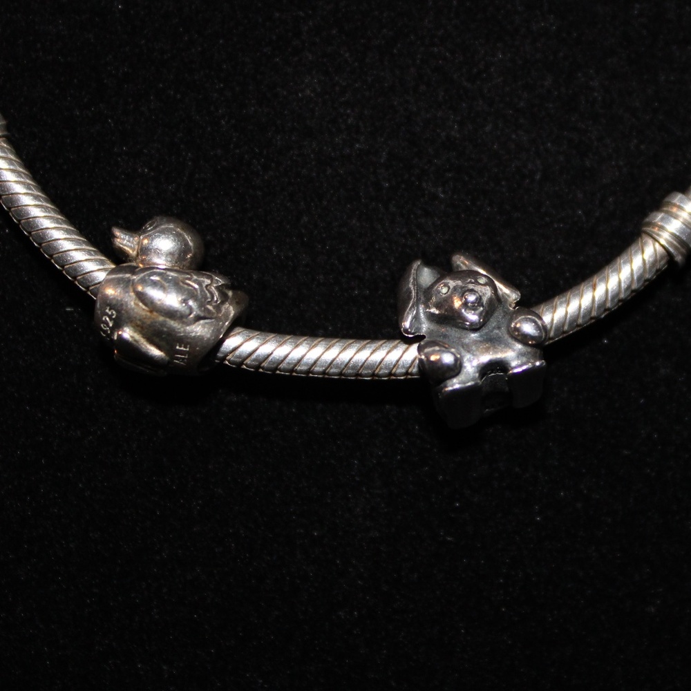 Pandora Easter Bunny and Duck Charms